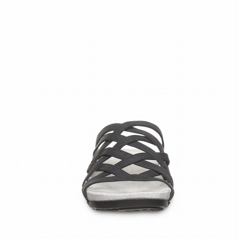 Women Bearpaw Zinnia Sandals Black | LLE1554OB