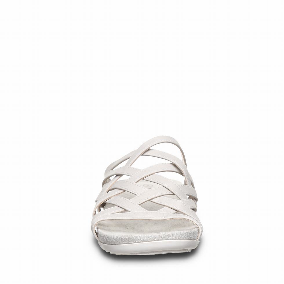 Women Bearpaw Zinnia Sandals White | ZIB4883VP